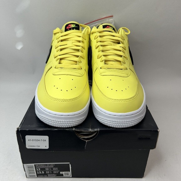 Nike Shoes Air Force 1 Low 07 LV8 3 “Yellow Pulse” 2024 - Picture 2 of 5